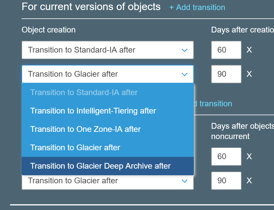 Rolling the sphere AWS S3 Lifecycle Policies Prep for Deep Archive