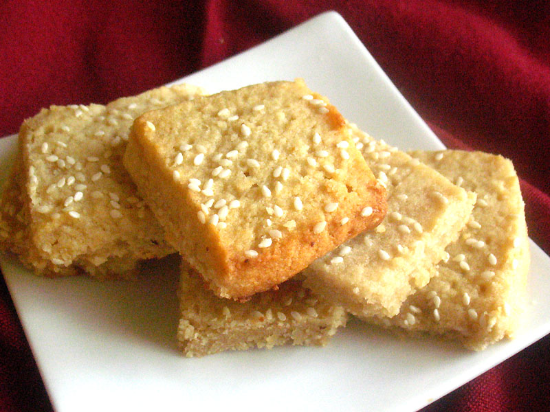 Miso Sesame Shortbread Cookies 1 Leah Chase Food Recipes