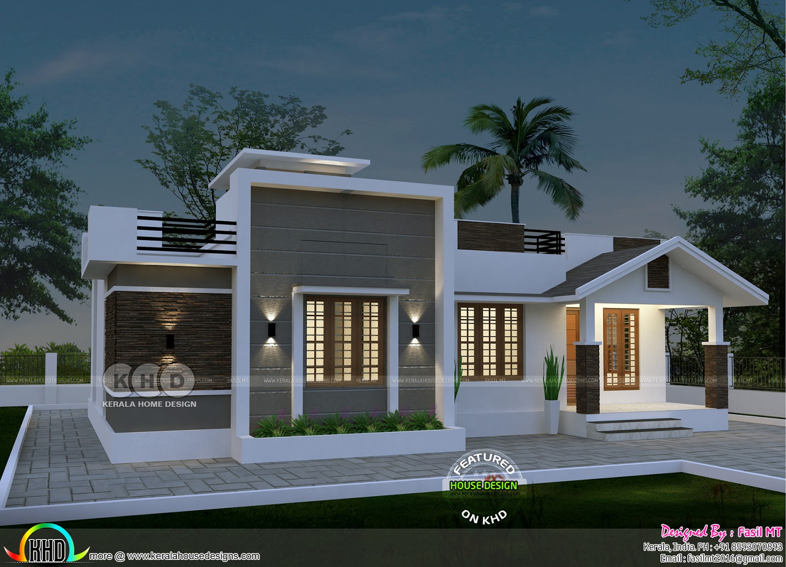 Single Storied House Plan By Fasil Mt Kerala Home Design