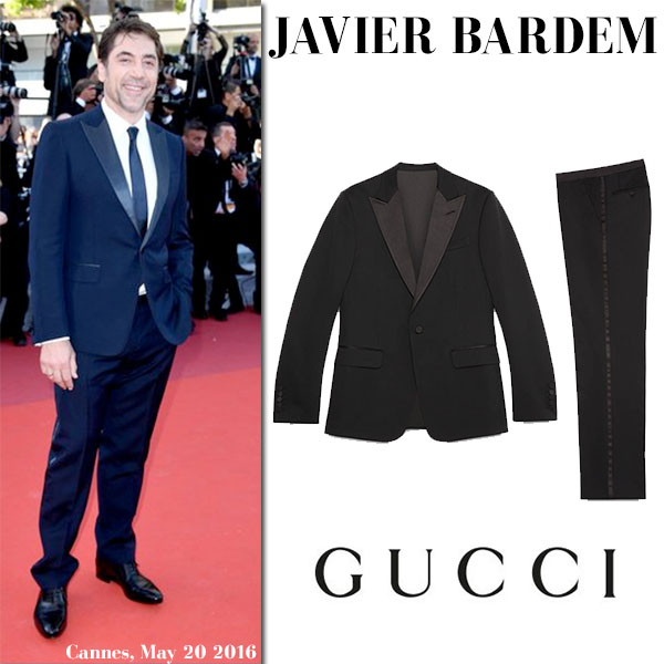 Bardem in blue Gucci at Cannes Film Festival