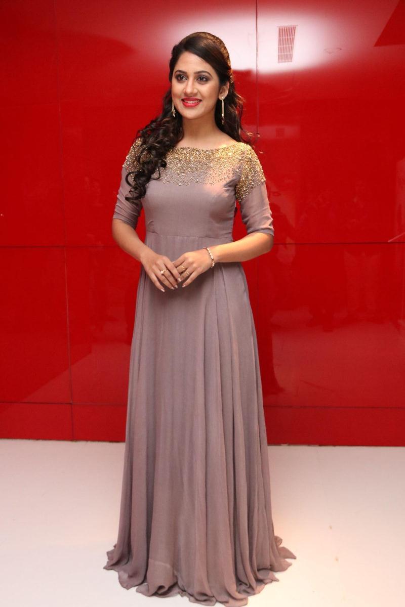 Actress Mia George New Photos In Violet Dress