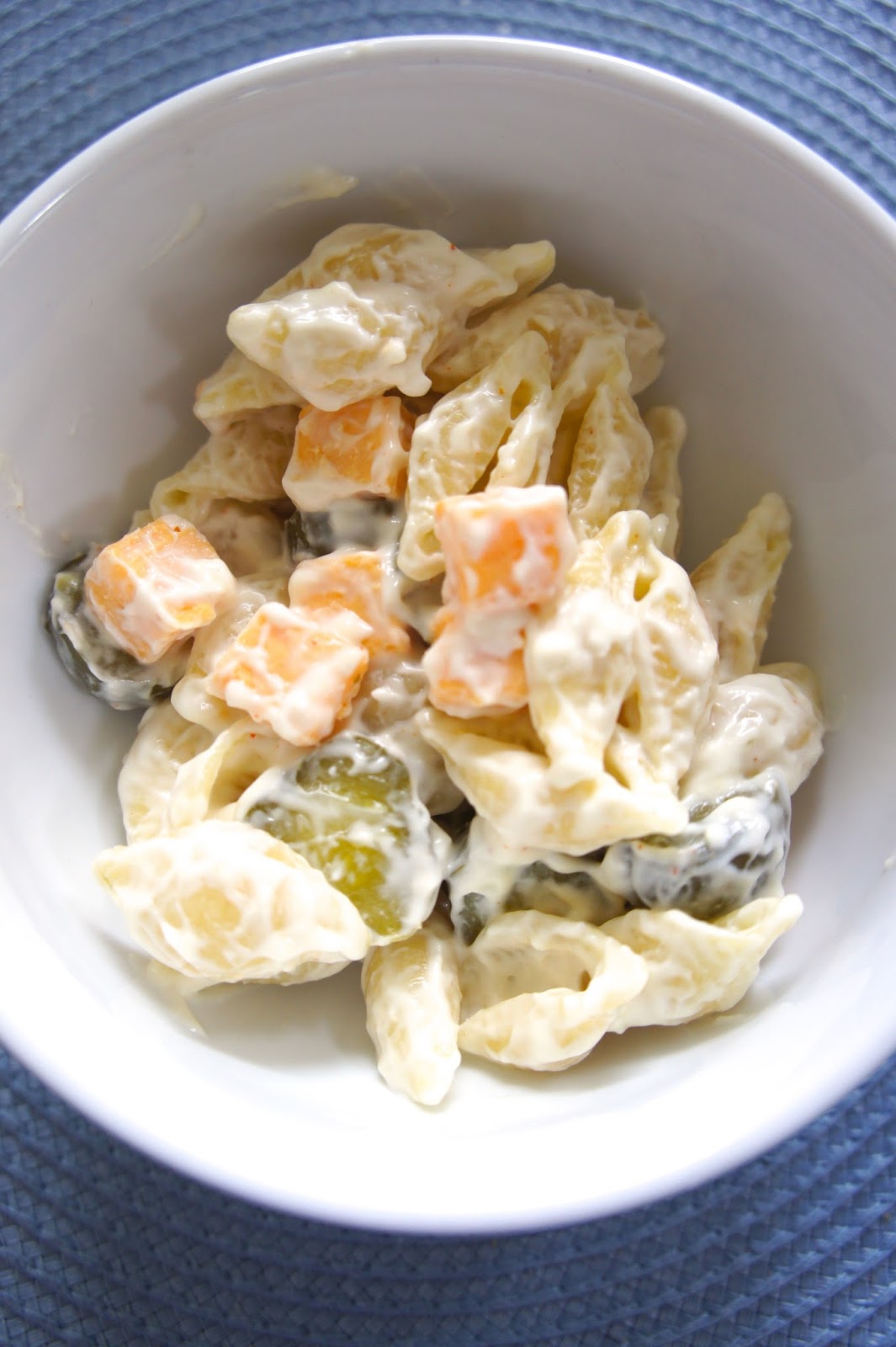 Savory Sweet and Satisfying Dill Pickle Pasta Salad