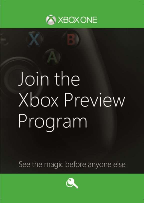 Free Xbox One Preview Program Registration
