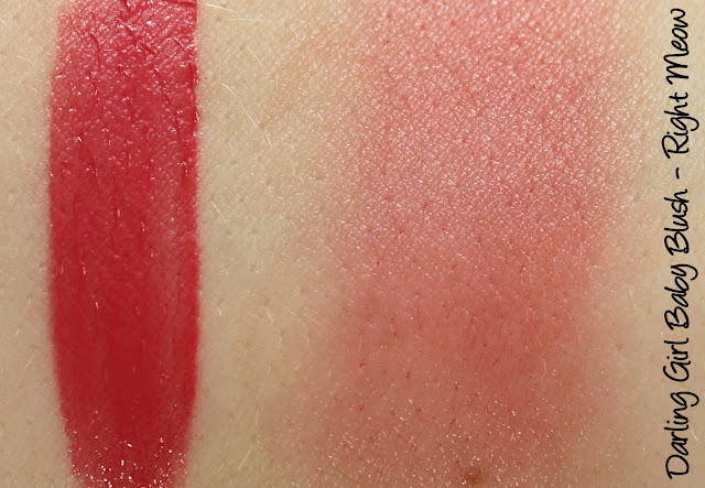 Darling Girl Baby Blush - Right Meow Swatches & Review