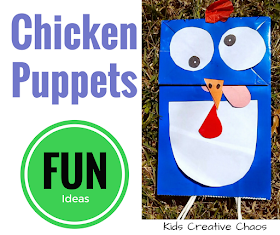 Make a Chicken Puppet and Chicken Craft Ideas