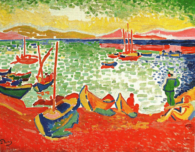 Andre Derain, Bateaux dans le Port de Collioure, 1905, oil on canvas, 72 x 91cm Andre Derain, Bateaux dans le Port de Collioure, 1905, oil on canvas, 72 x 91cm