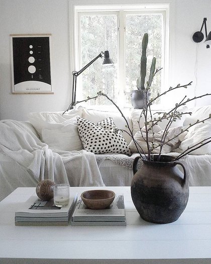 Marie's whitewashed cottage in Sweden