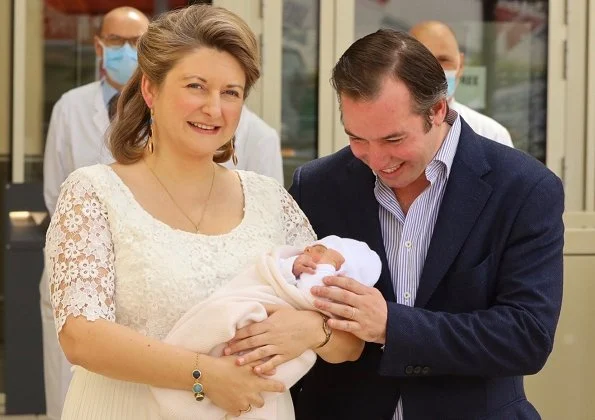 First photos of Prince Charles and his parents Hereditary Grand Duke Guillaume and Hereditary Grand Duchess Stéphanie
