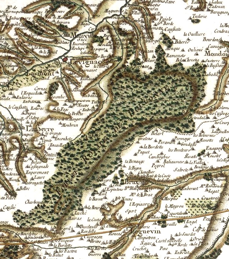 Foret de Bouconne Carte cassini Foret de Bouconne Carte cassini