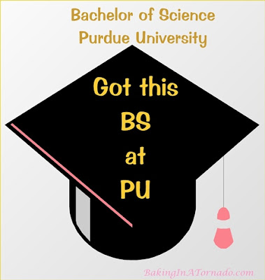 BS at PU, it's college graduation time! | www.BakingInATornado.com | #graduation #MyGraphics