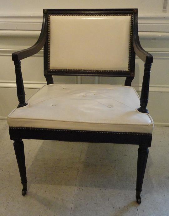MICHAEL THOMAS "Hickory Chair Co." Leather Chair