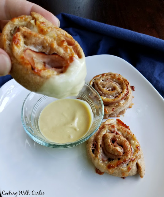These take the classic ham and cheese sandwich to a fun new level! Make the honey mustard dipping sauce to bring it all together. Whether you need a fun new lunch idea or a hearty savory snack, these will surely do the trick!