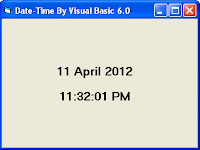 Membuat Tanggal Dan Jam menggunakan Visual Basic 6.0