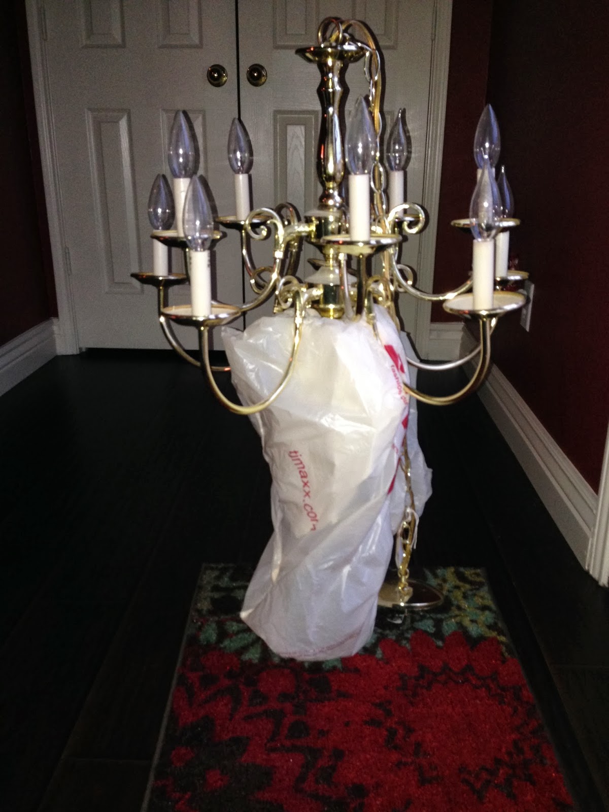 Cookie's Southern Style How to Paint a Brass Chandelier!