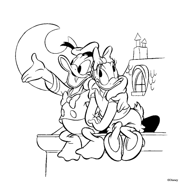 daisy and donald coloring pages - photo #30