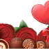 Images of Hearts and Chocolates.