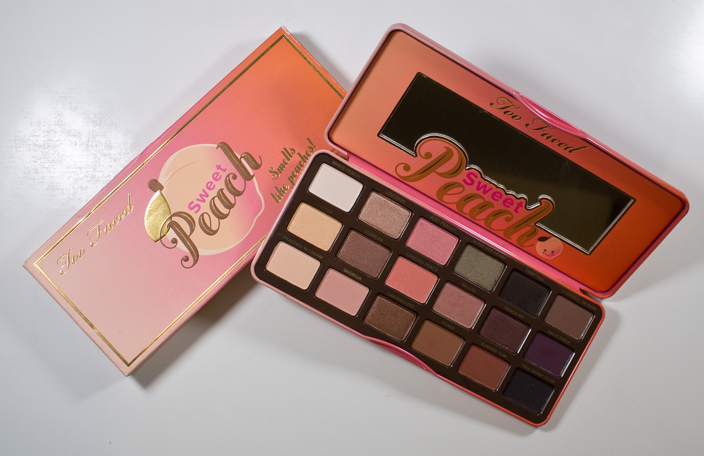 WARPAINT and Unicorns Too Faced Sweet Peach Eyeshadow Palette
