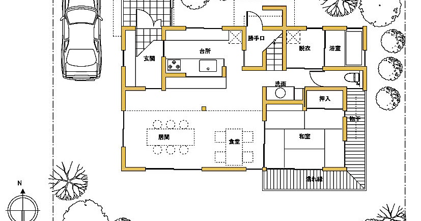 人生をより豊かに暮らす家づくり 北入り玄関・W01「北玄関・基本の間取り」