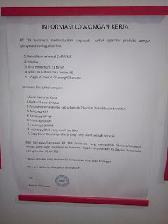 Rangkuman lowongan kerja lupy hakim juli 2017