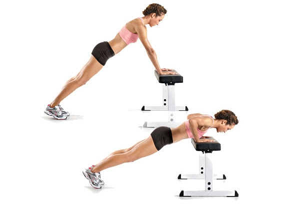 8 Simple Non-Équipement De L'Entraînement À La Maison Pour Les Femmes!- Pente Push Ups 8 Simple Non-Équipement De L'Entraînement À La Maison Pour Les Femmes!- Pente Push Ups