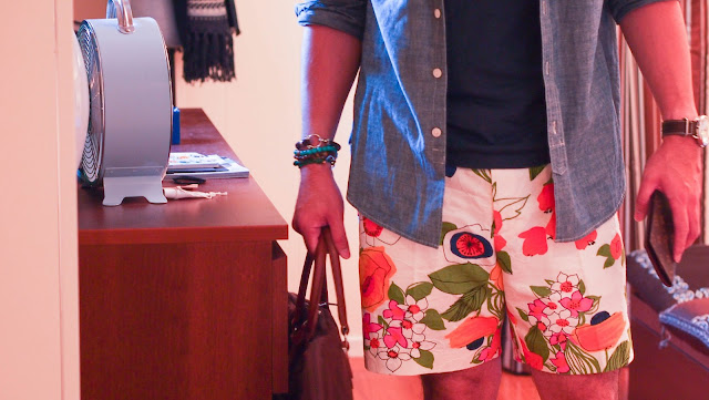 mr turk floral shorts
