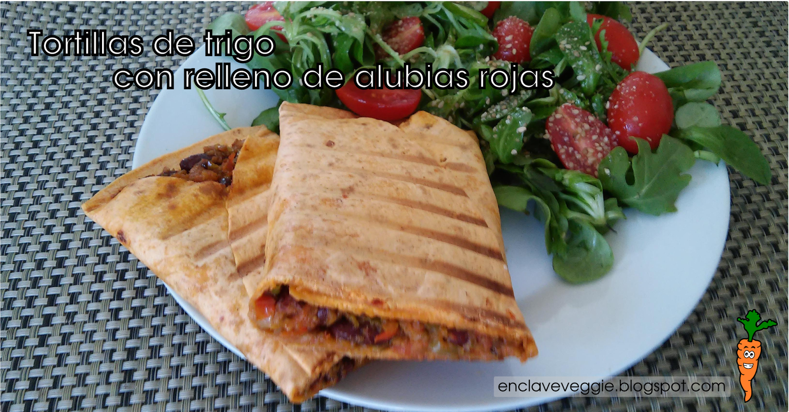 En clave veggie Recetas veganas de diario Tortillas de trigo con