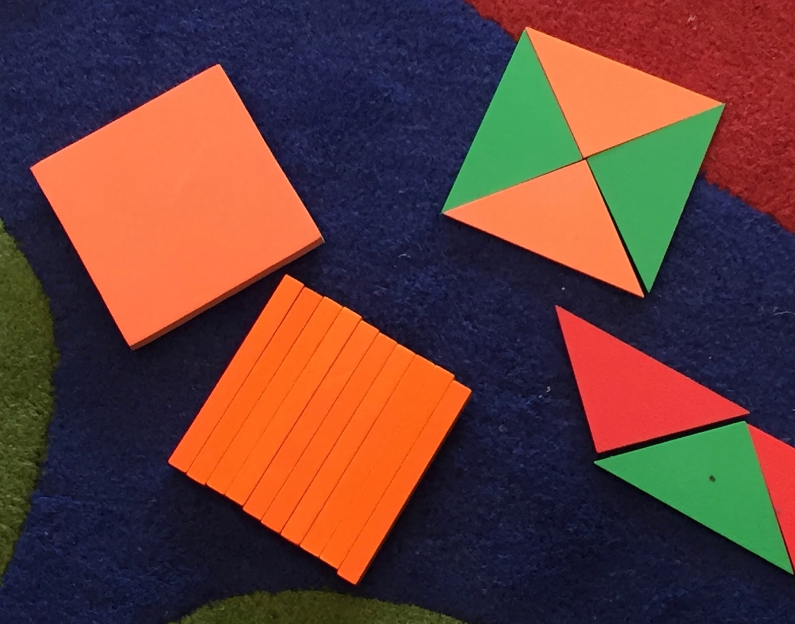 Authentic Inquiry Maths Making big shapes out of little shapes