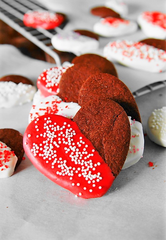 Valentine Chocolate Sugar Cookies Image