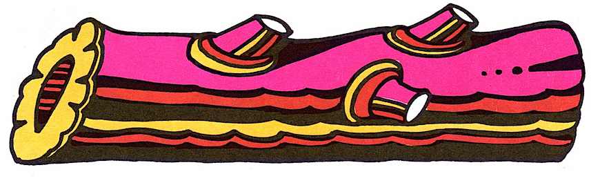 John Alcorn 1966 a 1966 John Alcorn illustration of a log