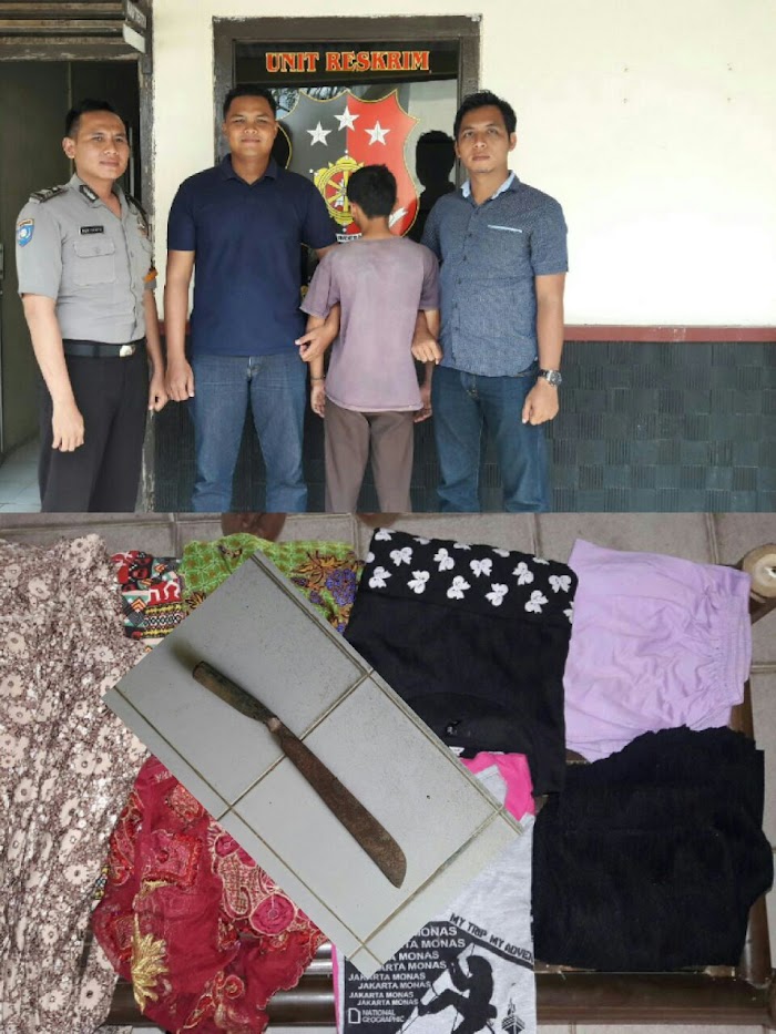 Pencuri Jemuran Di Lampung Timur Di Amankan Di kantor Polisi