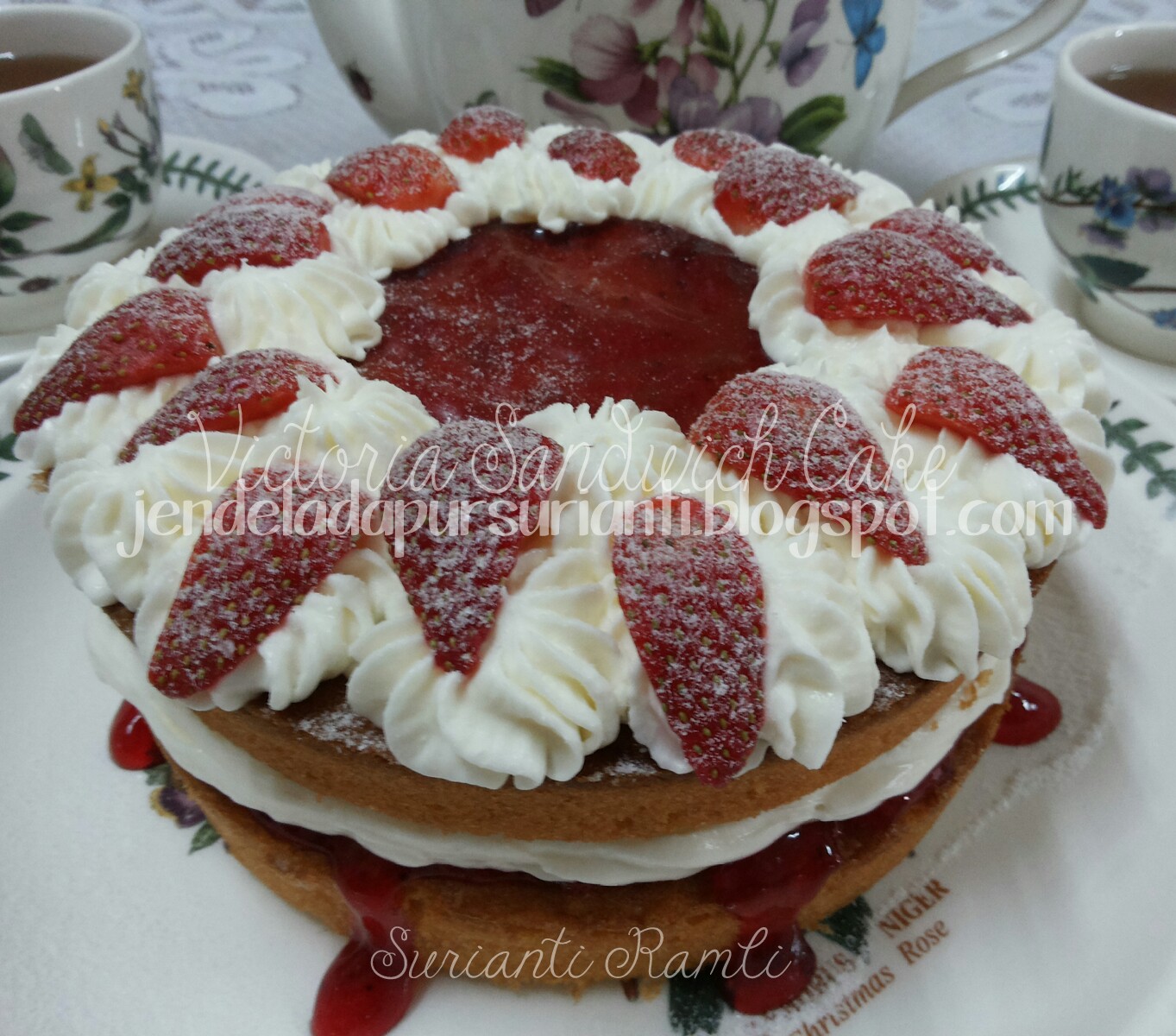 Victoria Sandwich Cake Resepi