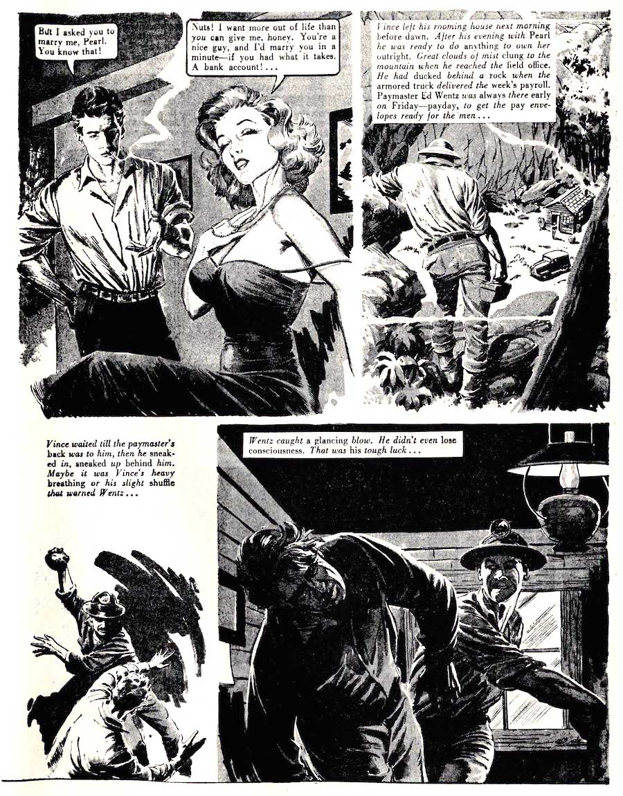 Eerie Tales #1 - 1950s horror comic book page by Al Williamson