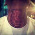 Chris Brown shows another tattoo