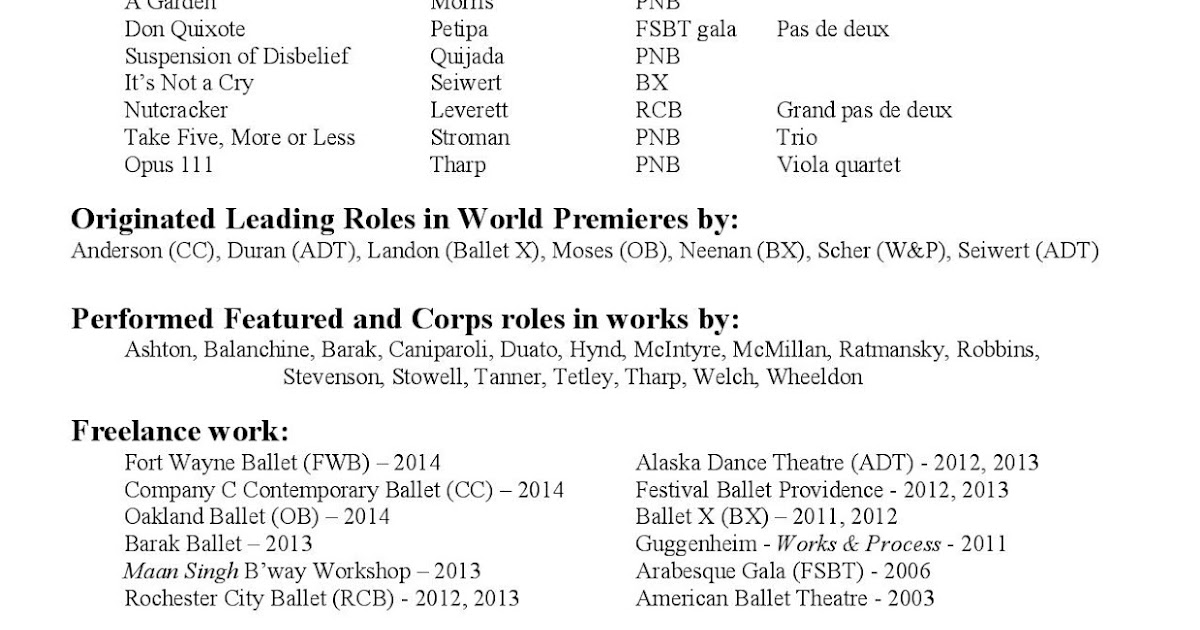 life of a freelance dancer how to write a freelancers resume or cv resume freelance work
