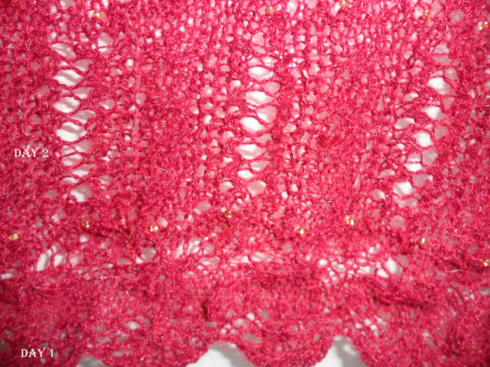 Stone advent calendar scarf Knit along 2011