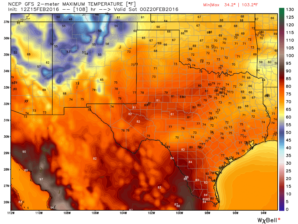 Warm Week Ahead Record High Temps Possible Wed & Thu.