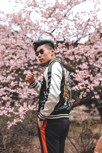 Levitate Style - How To Wear Embroidered Souvenir Jacket | Spring Menswear Outfit, Gucci Sneakers