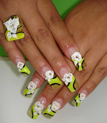 nail acrylic nails 3d designs flowers matching ring flower abstract french colorful buzfr related posts nailsmag