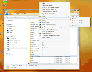 Cara Sharing Folder data dan File pada Windows