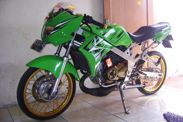 Modifikasi Motor Kawasaki Ninja  150 L Velg Jari Jari 