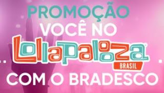 Cadastrar Promoção Bradesco 2018 Você No Lollapalooza 2018 Kits Ingressos Mochilas