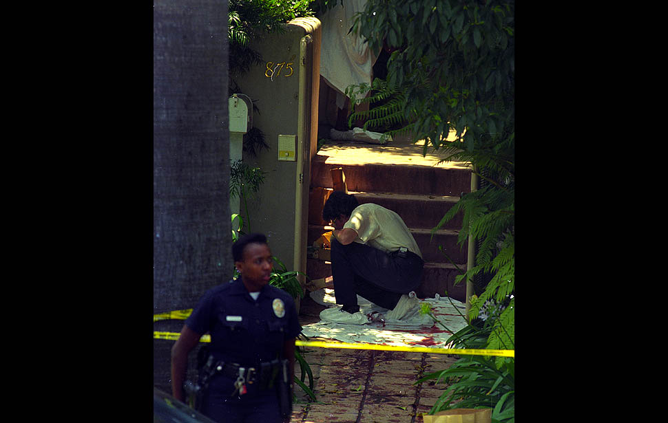 Oj simpson crime scene layout