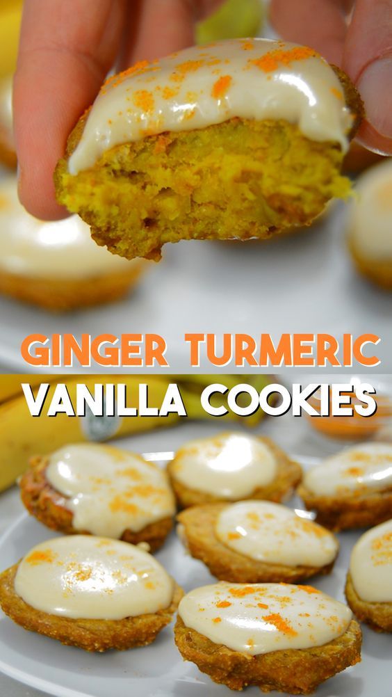 Ginger Turmeric Cashew Vanilla Cookies - Vegan and low sugar plant-based recipe #vegan #whole30 #plantbased #veganrecipe #healthy