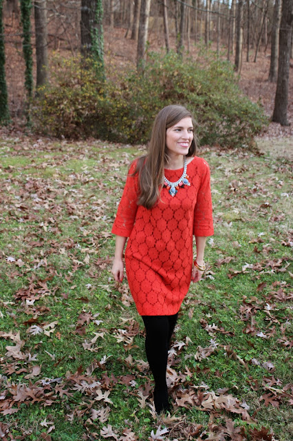 Hand Me Down Style: Lyra necklace for a Christmas party
