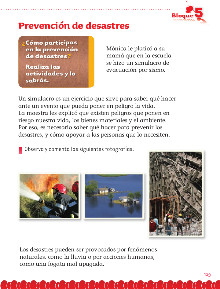Prevención de desastres exploración de la naturaleza 2do bloque 5/2014-2015