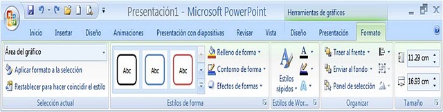 menús de power point