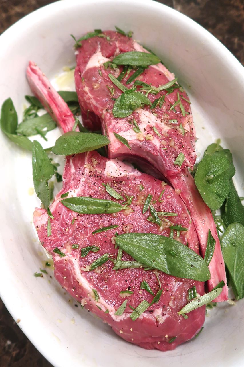 Scrumpdillyicious TuscanStyle Veal Chops with Rosemary & Sage