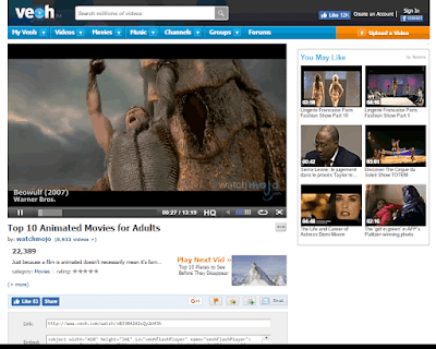 Veoh is a great video hosting site particularly for popular TV shows