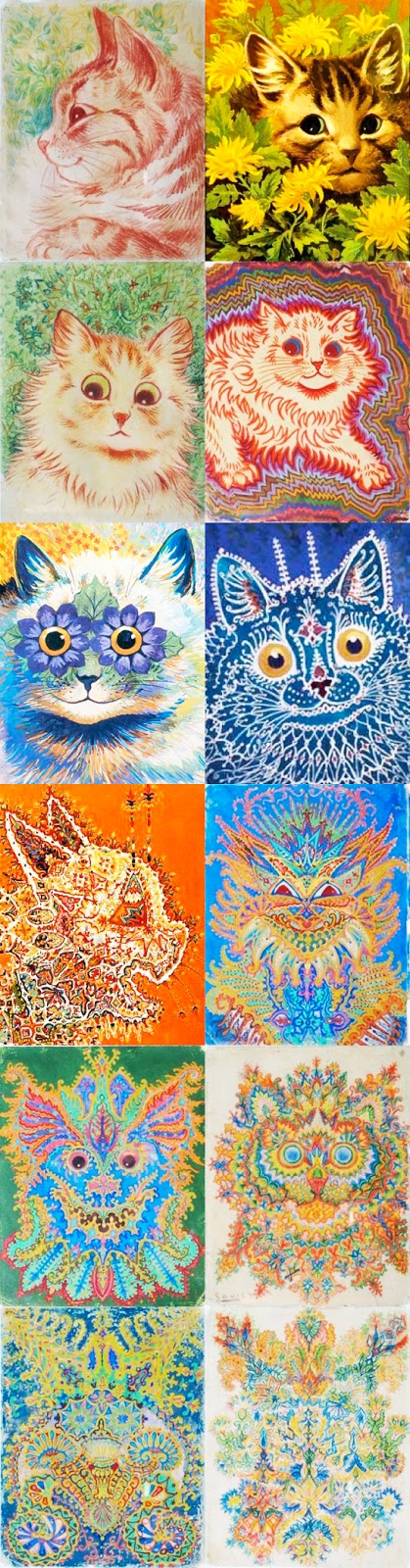 Louis Wain Cat Paintings, Louis Wain Cat Pictures