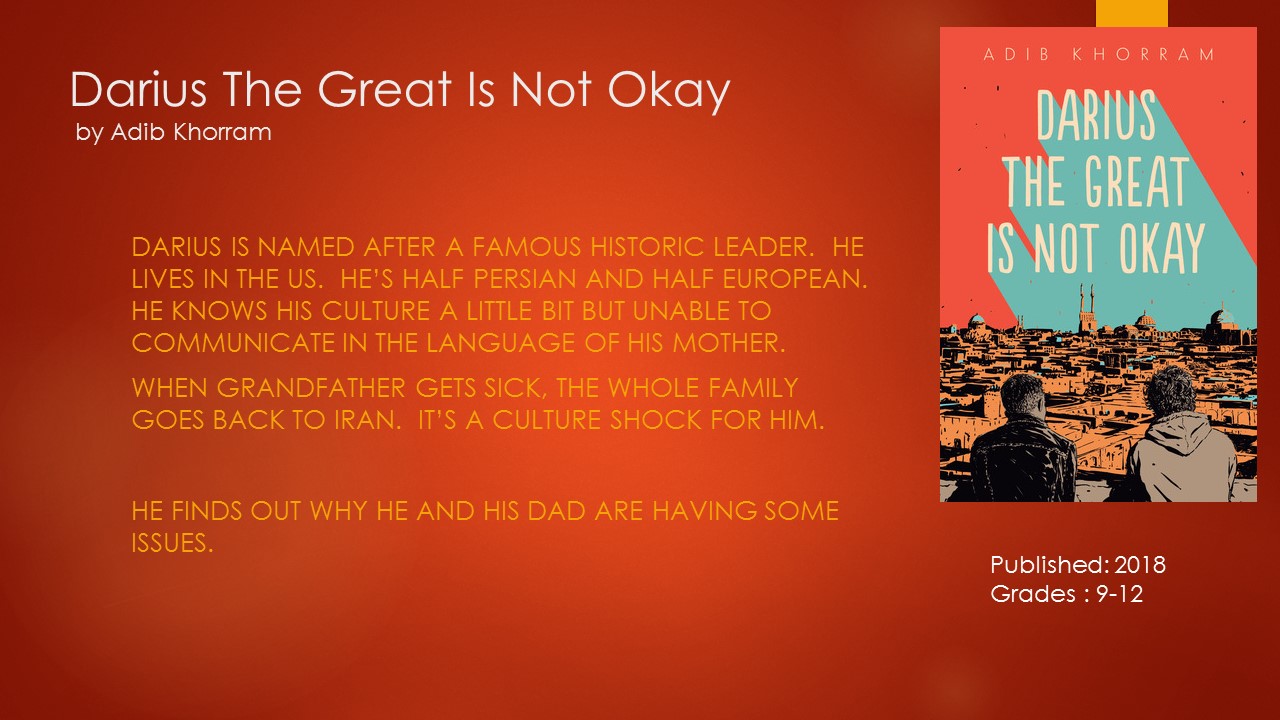 Young Adult Reading Machine Darius The Great Is Not Okay by Adib Khorram
